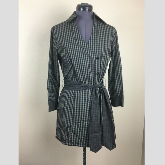 NEW Plaid Collared Tunic - Picture 1 of 6